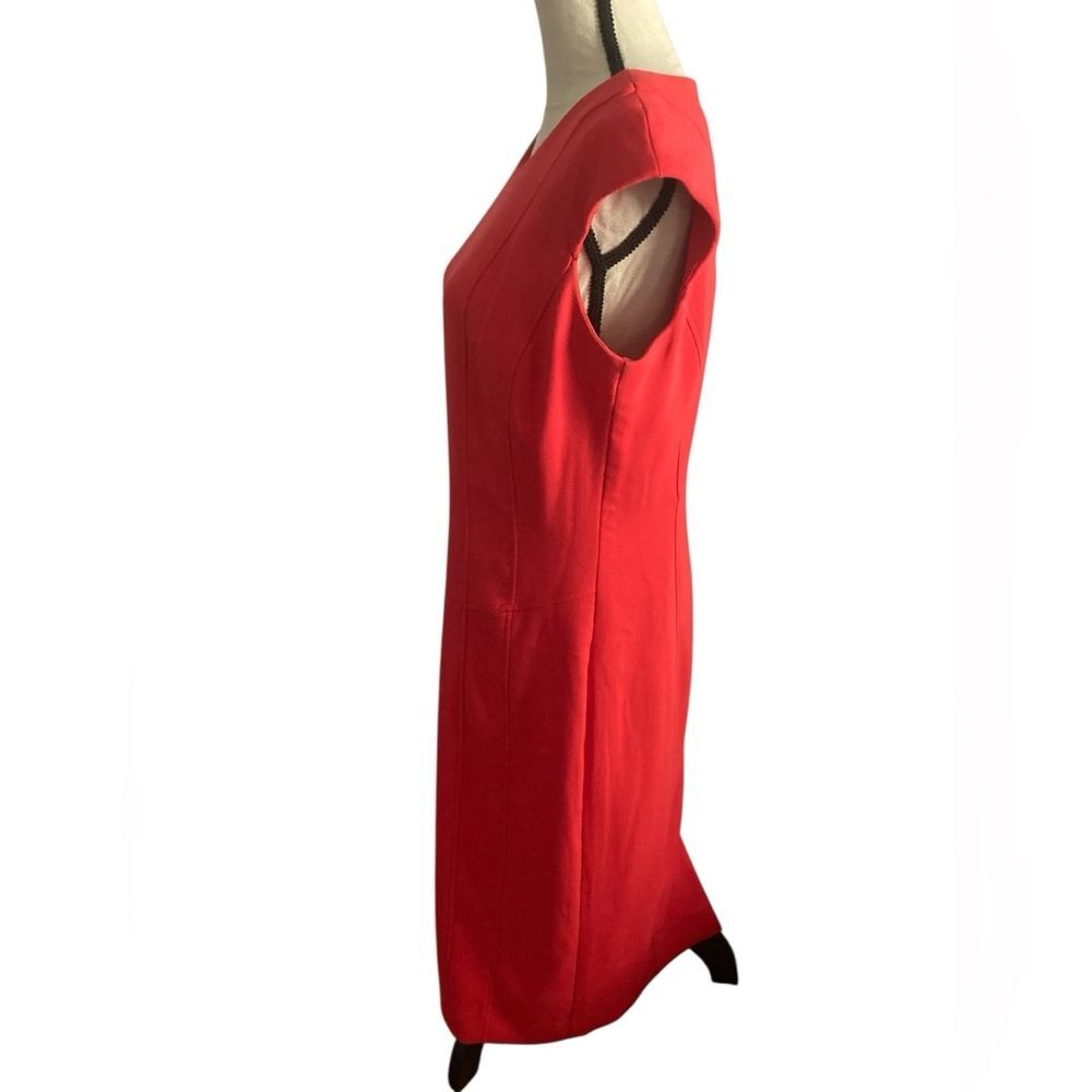 Women’s Mario Serrani red sheath dress 10 made in Italy pin up wedding guest - Picture 14 of 15